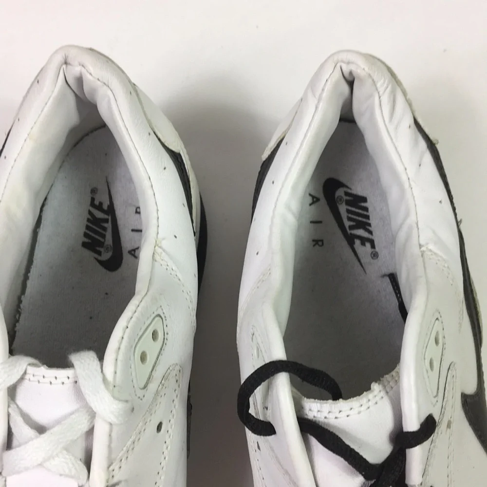 VTG 90s Nike‎ Trainers Mens Whiter leather sport Sneakers Tennis Shoes Size 13.5